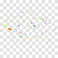 many falling tiny confetti vector