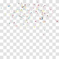 many falling tiny confetti vector