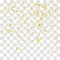 many falling tiny confetti vector