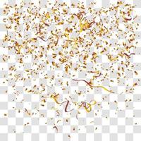 many falling tiny confetti vector