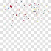 many falling tiny confetti vector