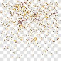 many falling tiny confetti vector