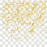 many falling tiny confetti vector