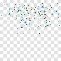 many falling tiny confetti vector