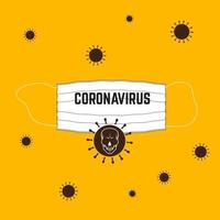 ilustración vectorial de coronavirus vector