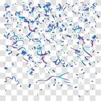 many falling tiny confetti vector