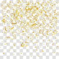 many falling tiny confetti vector