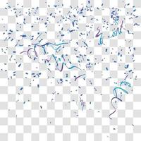 many falling tiny confetti vector