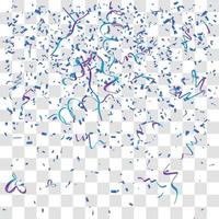 many falling tiny confetti vector