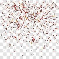 many falling tiny confetti vector