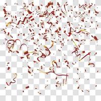 many falling tiny confetti vector