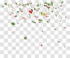 many falling tiny confetti vector