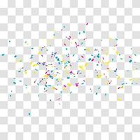 many falling tiny confetti vector