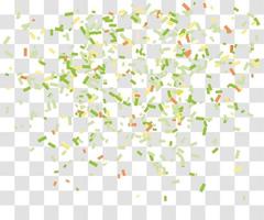 many falling tiny confetti vector