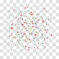 many falling tiny confetti vector