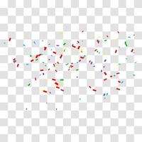 many falling tiny confetti vector