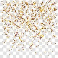 many falling tiny confetti vector