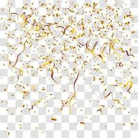 many falling tiny confetti vector