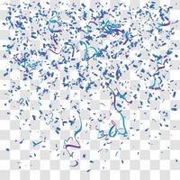 many falling tiny confetti vector