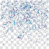 many falling tiny confetti vector