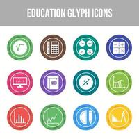 Unique Set of Education Icons vector