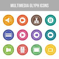 Beautiful Multimedia vector icon set