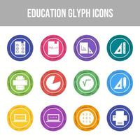 Beautiful Education Vector Icons Set