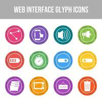 Beautiful Web Interface vector icon set