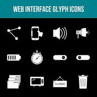 Beautiful Web Interface vector icon set