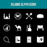 Beautiful Islamic vector icon set