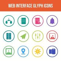 Beautiful Web Interface vector icon set