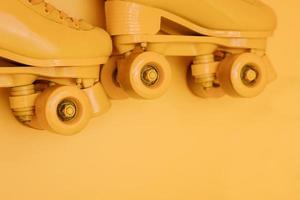 bright stylish roller skates photo