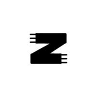 icono z. cartel de estilo simple z símbolo de fondo de la empresa. elemento de diseño del logotipo de la marca z. impresión de camisetas z. vector para pegatina.