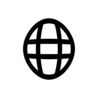 Internet globe icon. Simple style data server poster background symbol. Language button. Internet globe brand logo design element. Internet globe t-shirt printing. Vector for sticker.