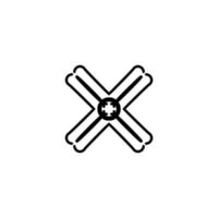 X icon icon. Simple style big sale poster background symbol. Remove button. X brand logo design element. X t-shirt printing. Vector for sticker.