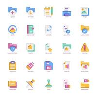 File and Document icon pack for your website, mobile, presentation, and logo design. File and Document icon flat design. Vector graphics illustration and editable stroke.