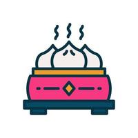 dumpling icon for your website, mobile, presentation, and logo design. vector