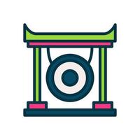 icono de gong para su sitio web, móvil, presentación y diseño de logotipo. vector