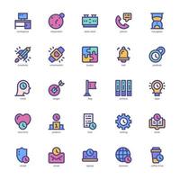 Productivity icon pack for your website, mobile, presentation, and logo design. Productivity icon filled color design. Vector graphics illustration and editable stroke.