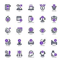 paquete de iconos de productividad para su sitio web, móvil, presentación y diseño de logotipo. icono de productividad línea mixta y diseño sólido. ilustración de gráficos vectoriales y trazo editable. vector