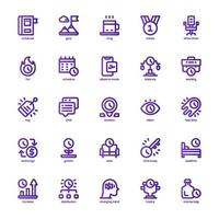 paquete de iconos de productividad para su sitio web, móvil, presentación y diseño de logotipo. icono de productividad diseño de gradiente de línea básica. ilustración de gráficos vectoriales y trazo editable. vector