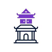 chinese temple icon for your website, mobile, presentation, and logo design. vector