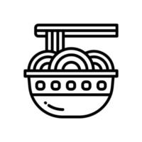 noodle icon for your website, mobile, presentation, and logo design. vector