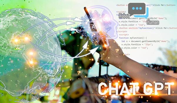 conceptualmente, chatgpt, chat gpt es un chatbot ai o inteligencia artificial que puede comunicarse a través de mensajes con humanos de forma natural. foto