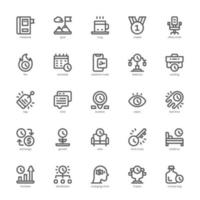 Productivity icon pack for your website, mobile, presentation, and logo design. Productivity icon outline design. Vector graphics illustration and editable stroke.