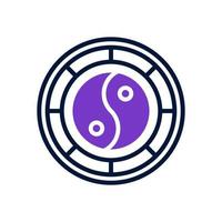 yin yang icon for your website, mobile, presentation, and logo design. vector