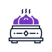 dumpling icon for your website, mobile, presentation, and logo design. vector