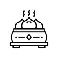 dumpling icon for your website, mobile, presentation, and logo design. vector