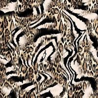 Seamless leopard and zebra texture, hand draw animal print, animal texture, African wild pattern. photo