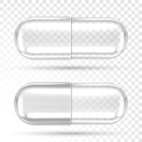 Vector empty pill capsules